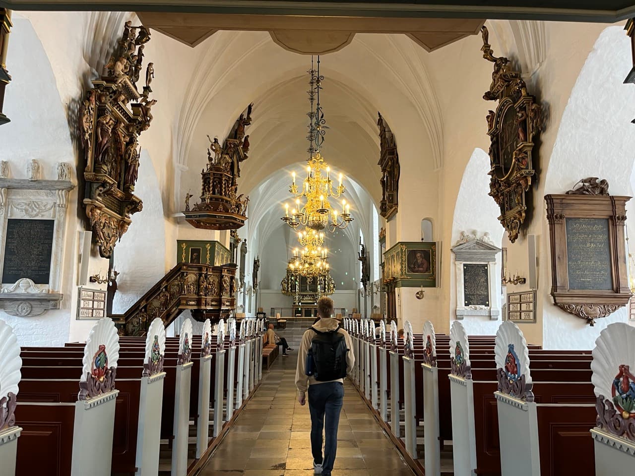 Die beeindruckende Vor Frue Kirche (Church of Our Lady) in Aalborg
