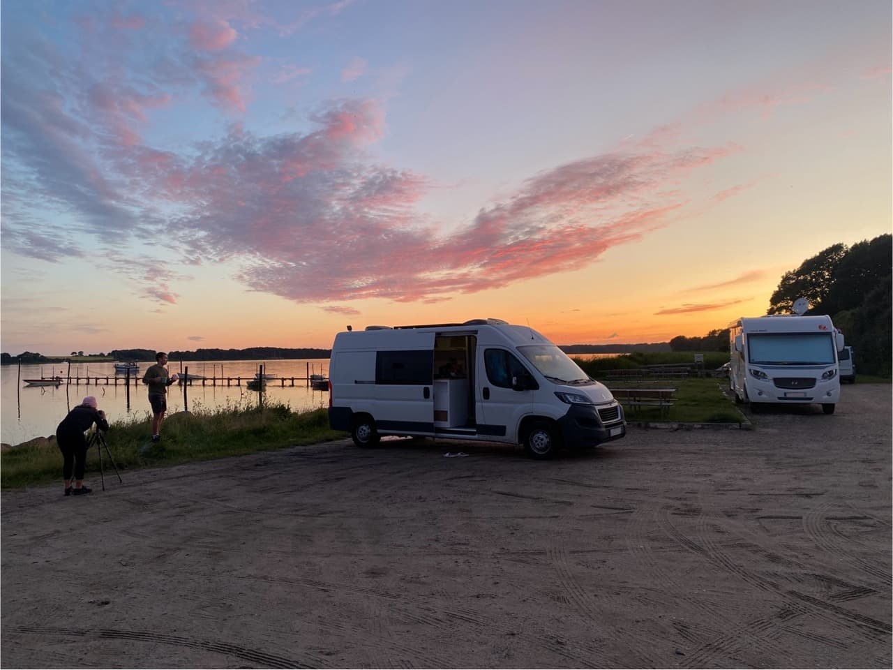 Sonnenuntergang an der dänischen Westküste