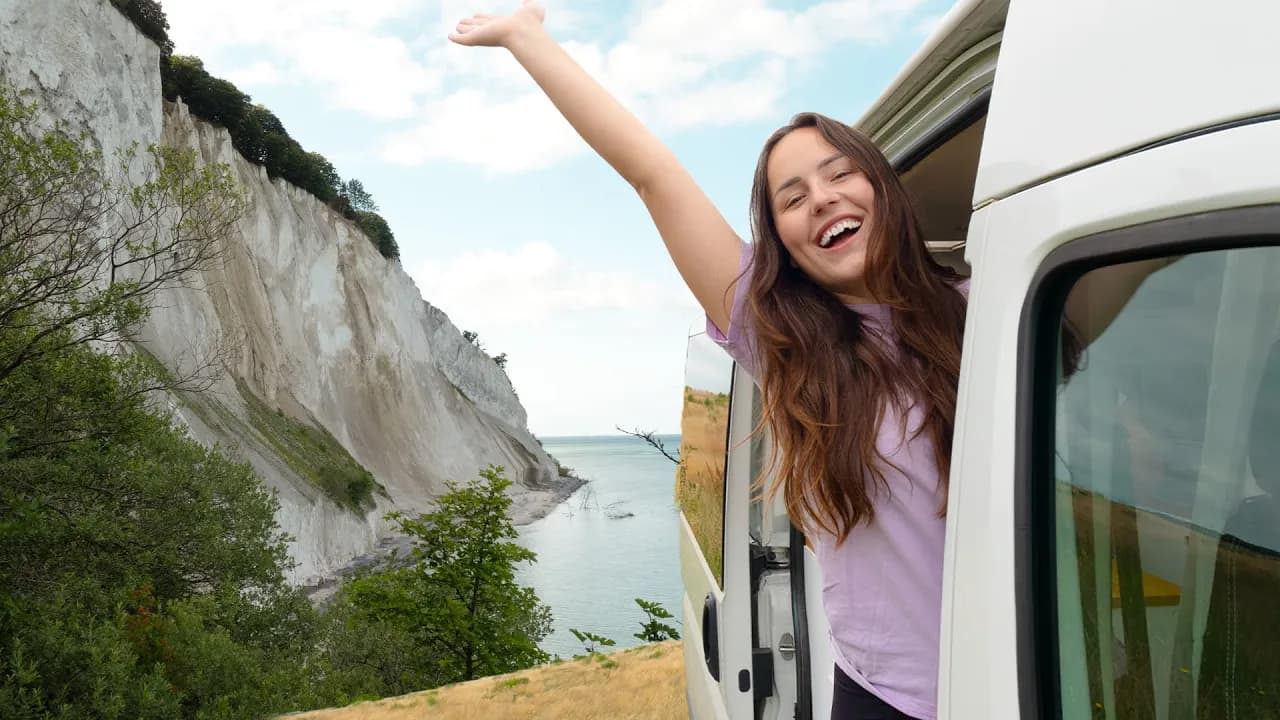 Mons Klint Kreidefelsen - spektakuläre 128m hohe Steilküste für Wohnmobilreisende