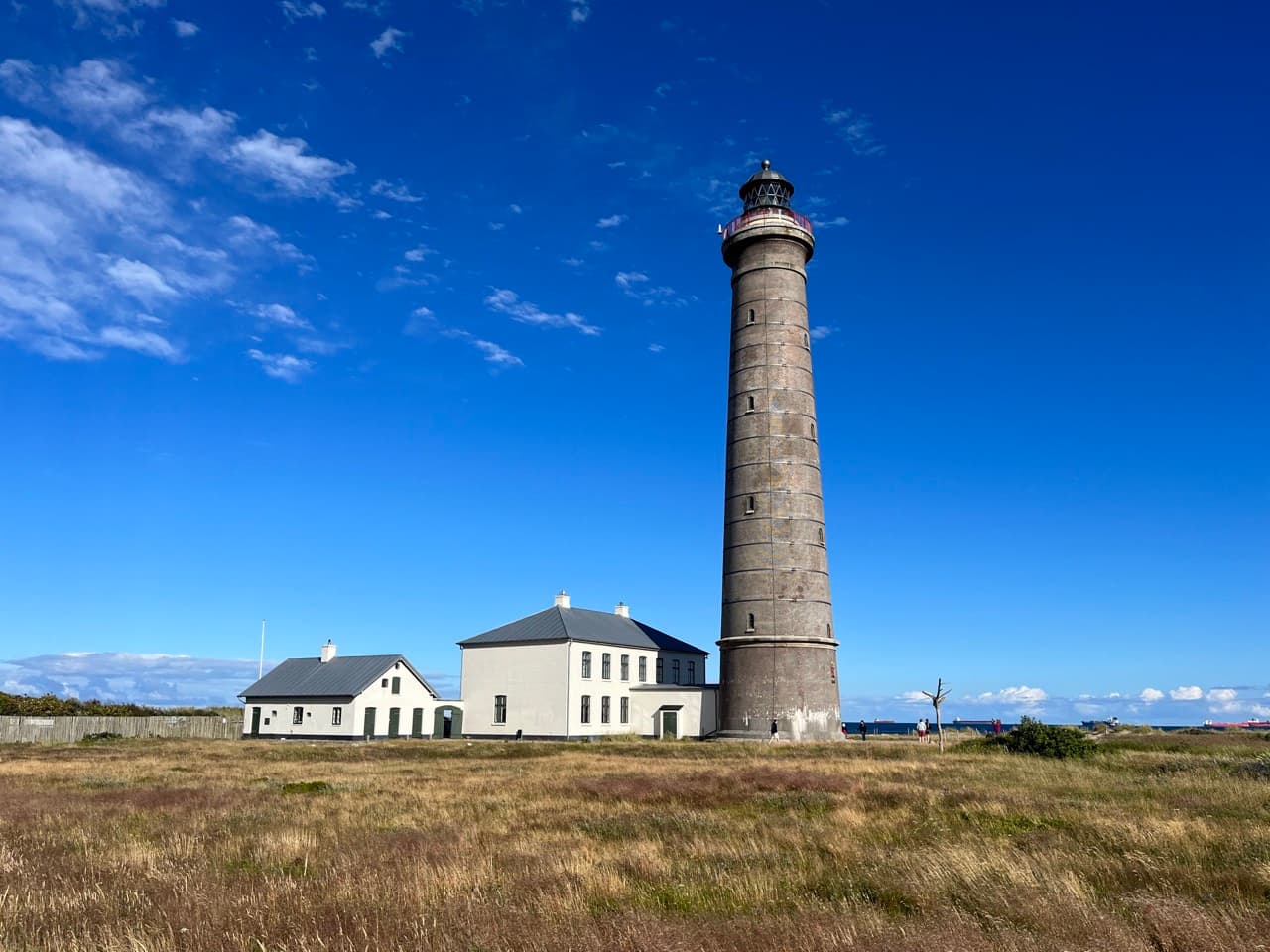 Wohnmobil am Grenen Skagen mit Blick auf Nord- und Ostsee Zusammentreffen