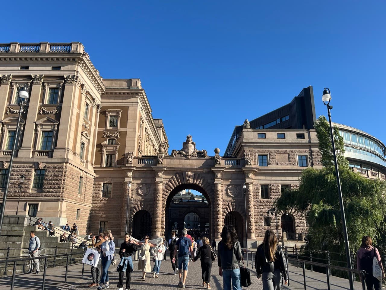 Stockholmer Altstadt Gamla Stan vom Wasser aus