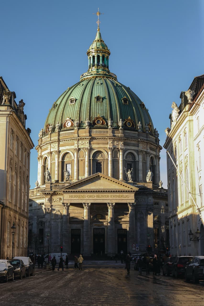 Frederiks Kirche Marmorkirche Kopenhagen - evangelische Kirche mit der höchsten Kuppel Skandinaviens
