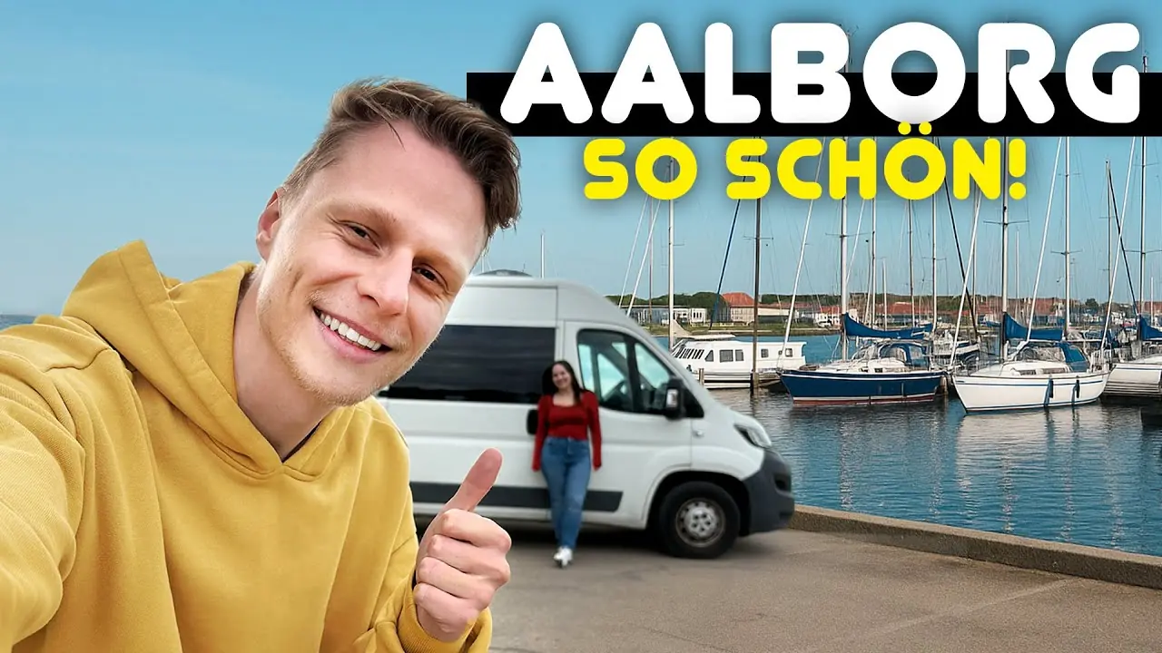 Mark vor unserem Camper in Aalborg