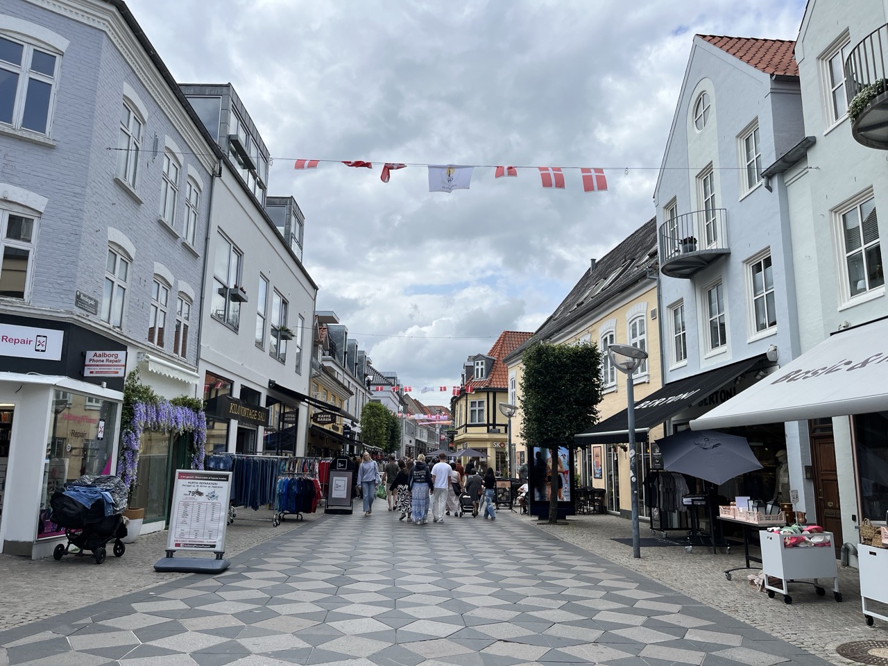 Aalborg Innenstadt - gemütliche Einkaufsstraßen in Nordjütland