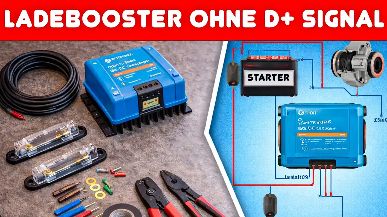 Ladebooster im Wohnmobil einbauen: Schaltplan + D+ Signal