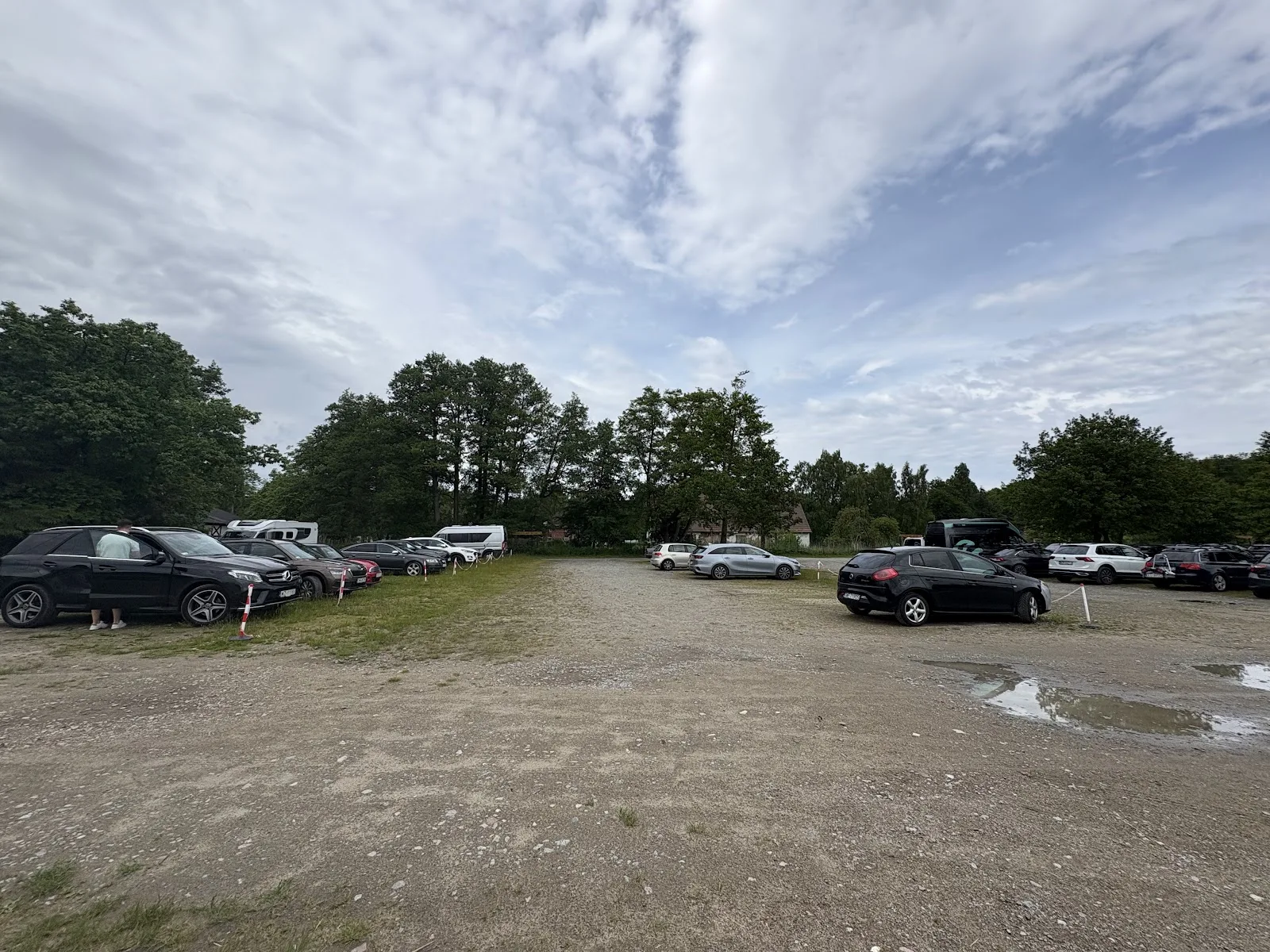 Parkplatz Rąbka am Słowiński-Nationalpark bei Łeba für Wohnmobile