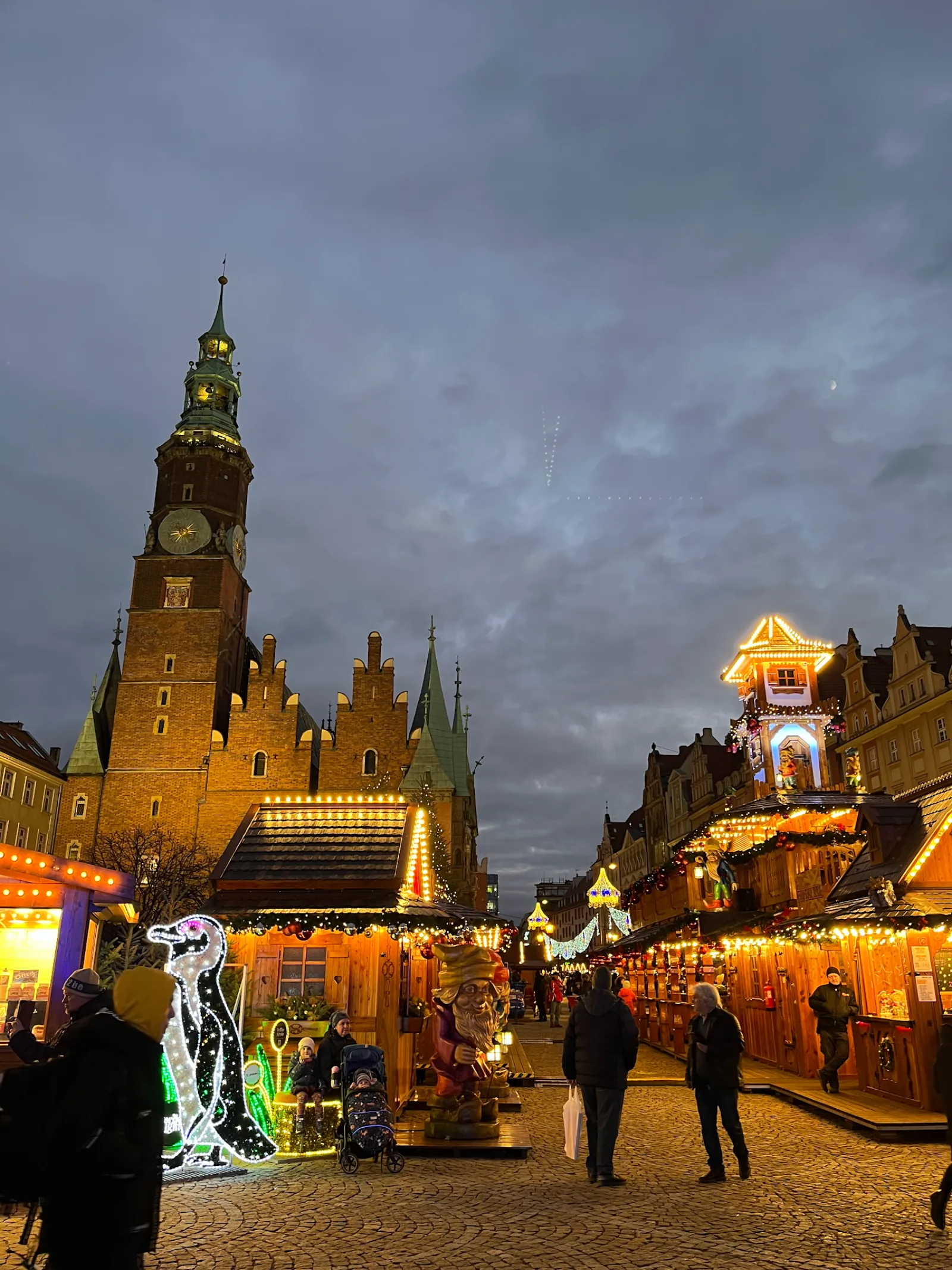 Rynek Breslau mit Rathausturm