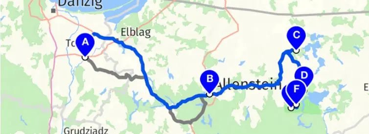Woche 2: Osten und Norden (Masuren, Marienburg, Danzig)
