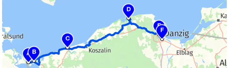Woche 3: Ostseeküste mit Hel, Łeba, Niechorze, Kolberg und Misdroy mit dem Wohnmobil