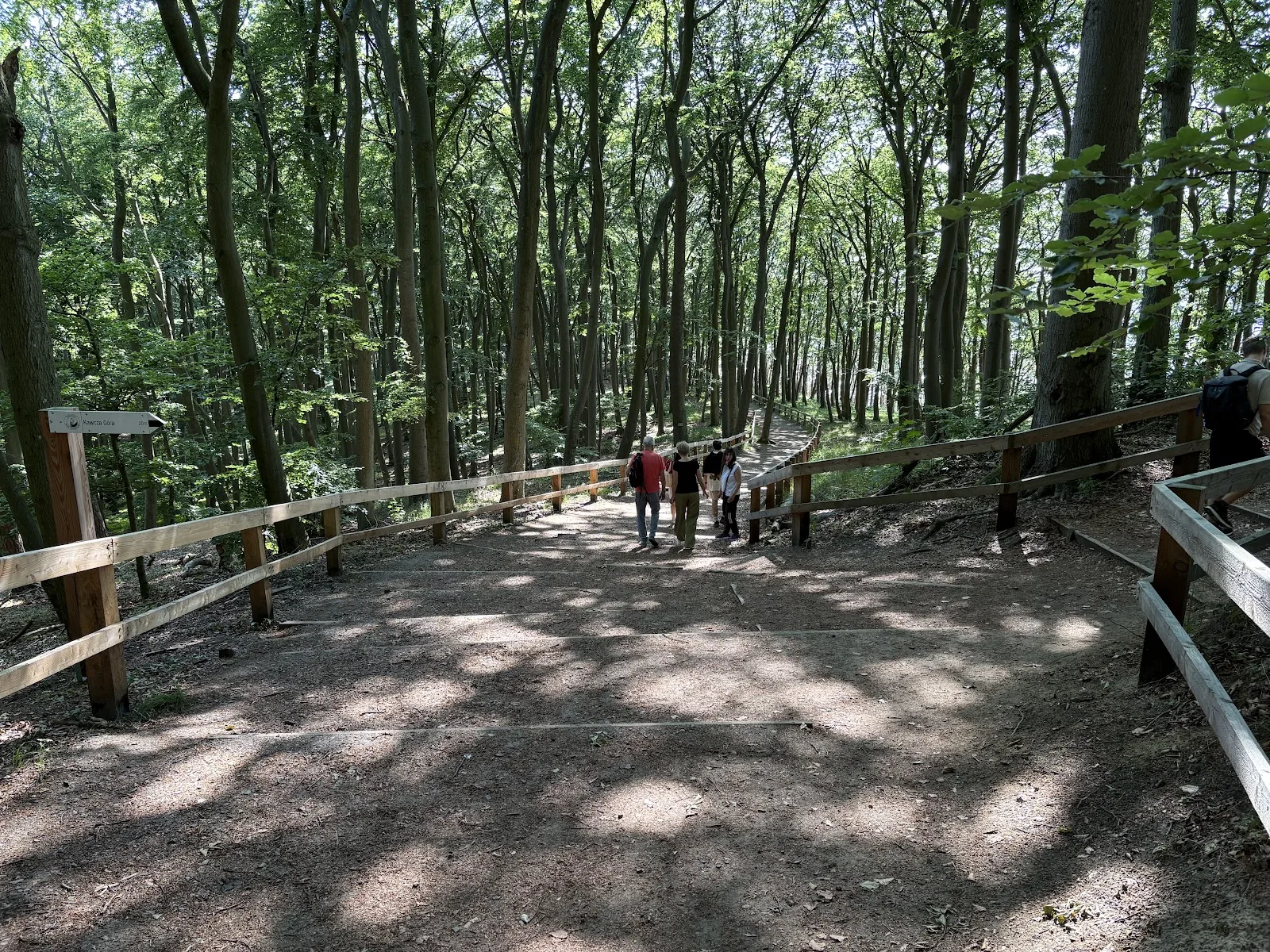 Steilküste im Wolin-Nationalpark an der polnischen Seite des Stettiner Haffs