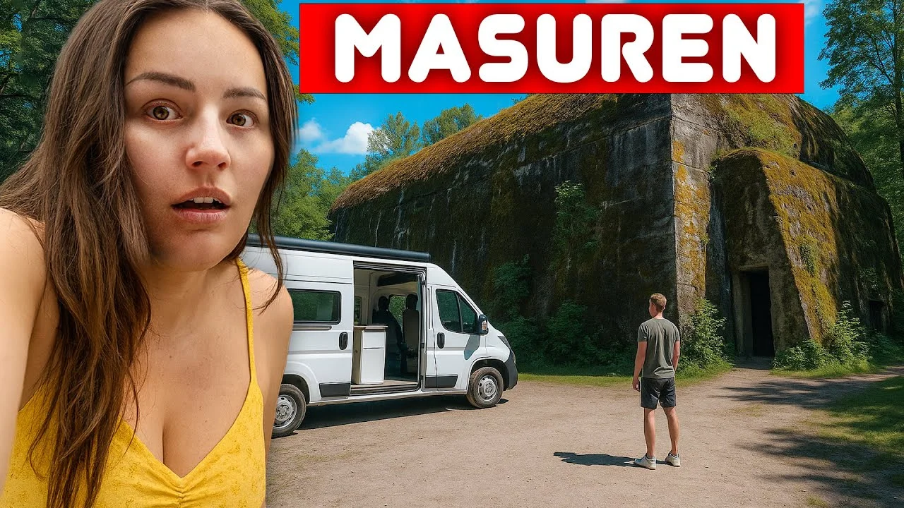 Wolfsschanze Wohnmobil-Vlog Thumbnail: Hitler-Bunker in Masuren mit Lehmann Vlogs