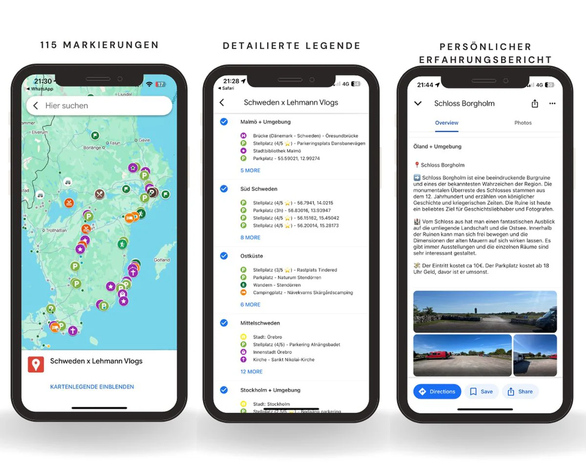 Schweden Reiseführer mit interaktiven Reisekarten für den Wohnmobil Urlaub