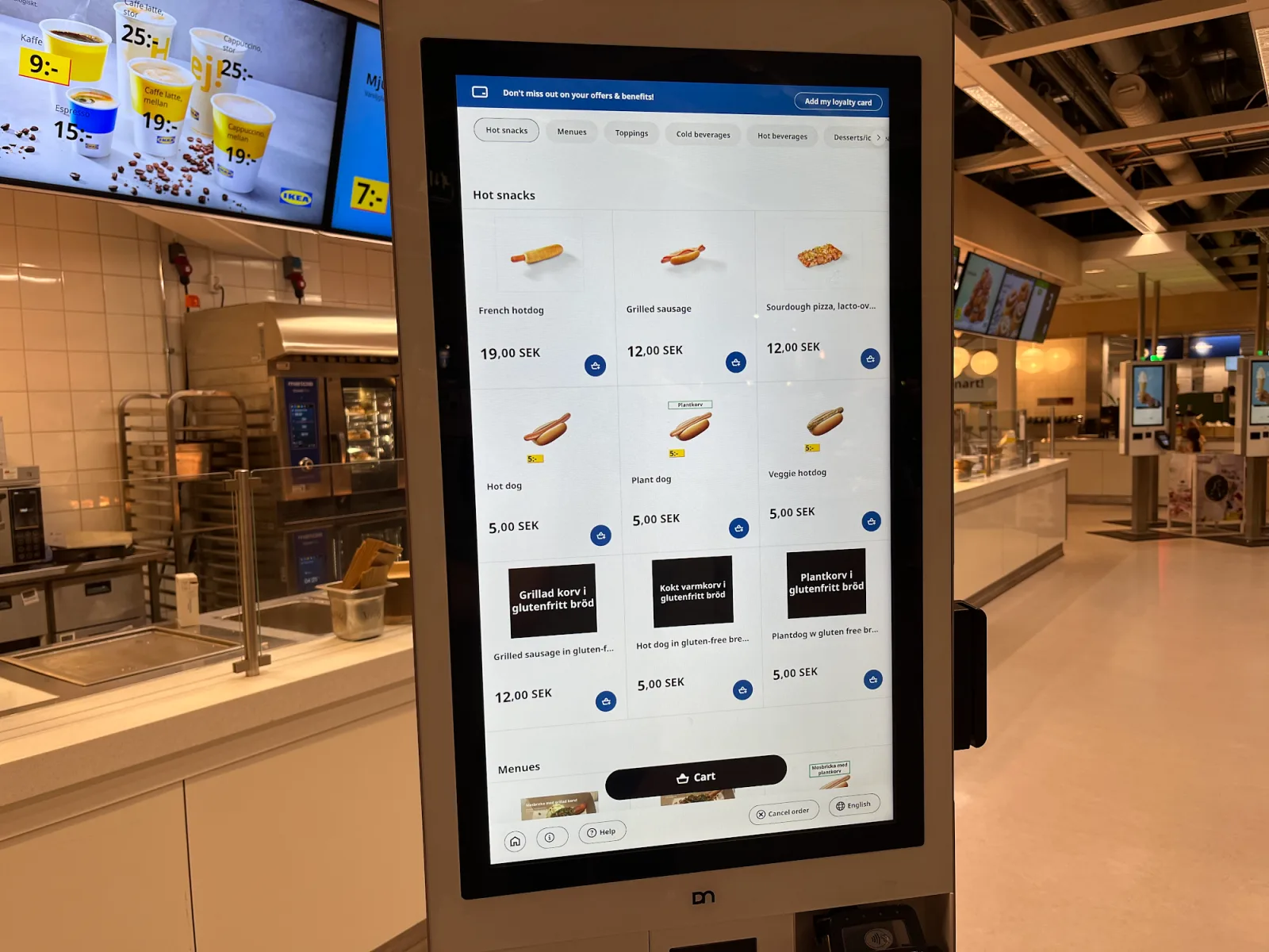IKEA Bestellterminal Schweden – günstig essen für Wohnmobil-Reisende