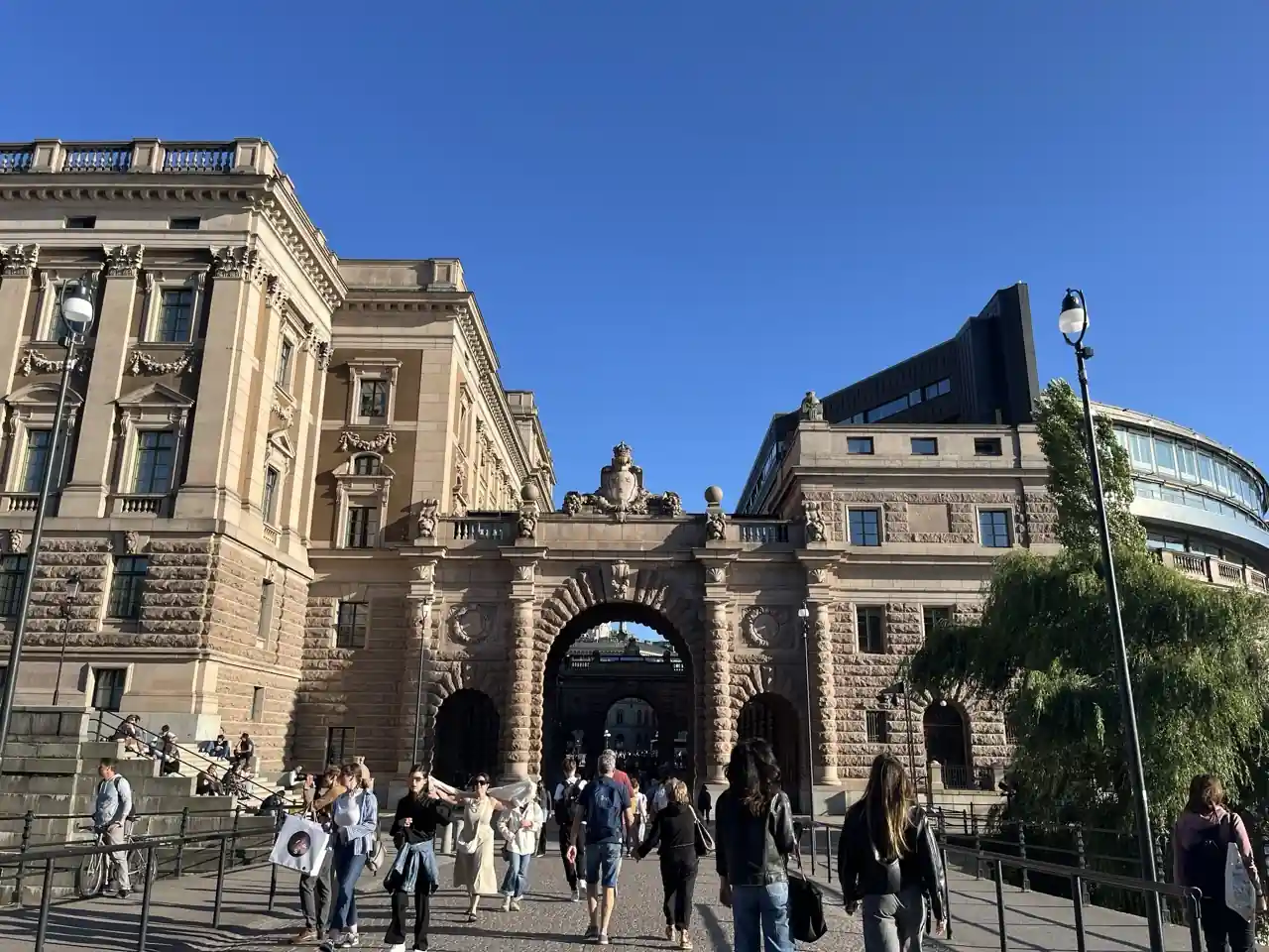 Stockholmer Altstadt Gamla Stan vom Wasser aus
