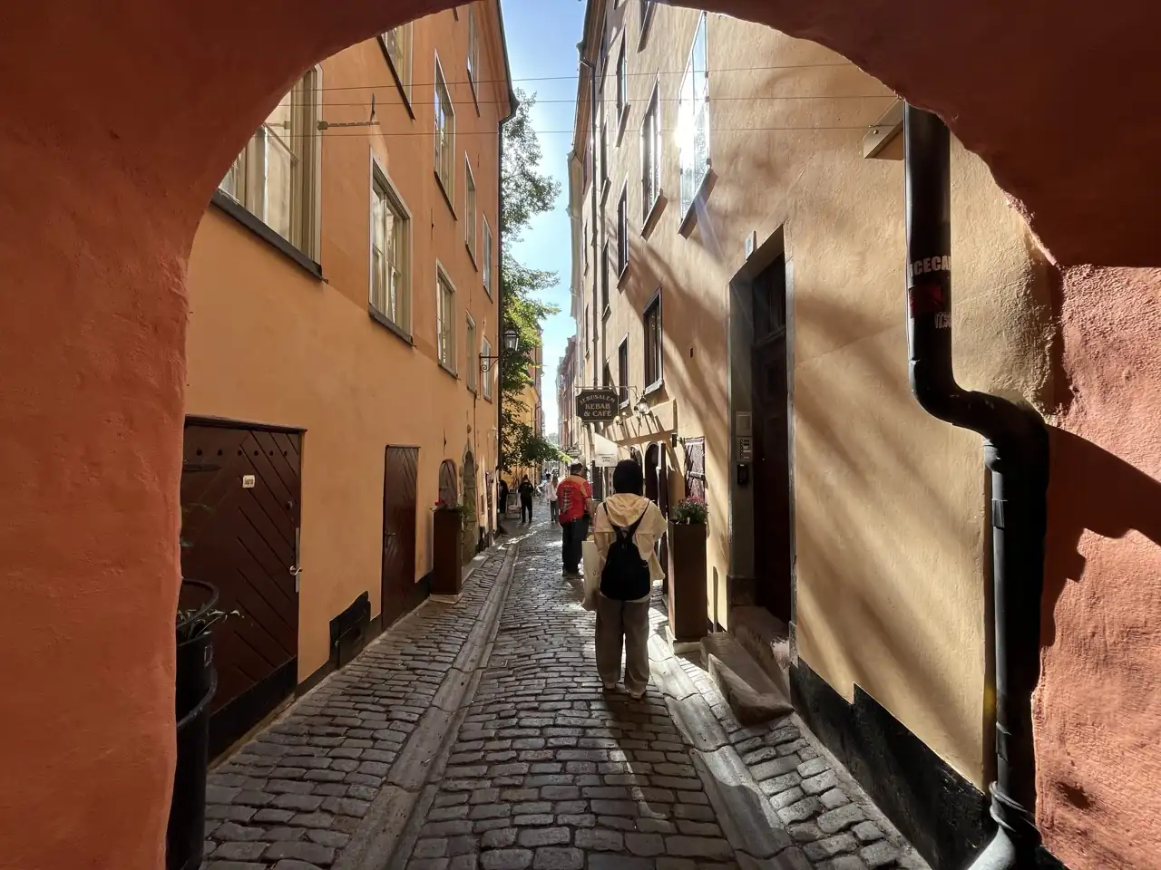 Stockholm Skyline vom Wohnmobil-Stellplatz aus gesehen